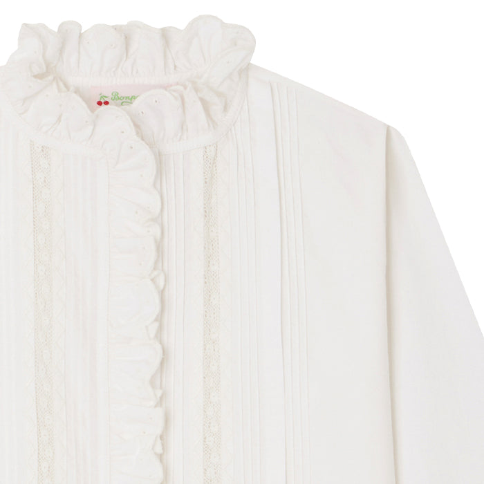 Bonpoint Child Tivi Blouse Milk White
