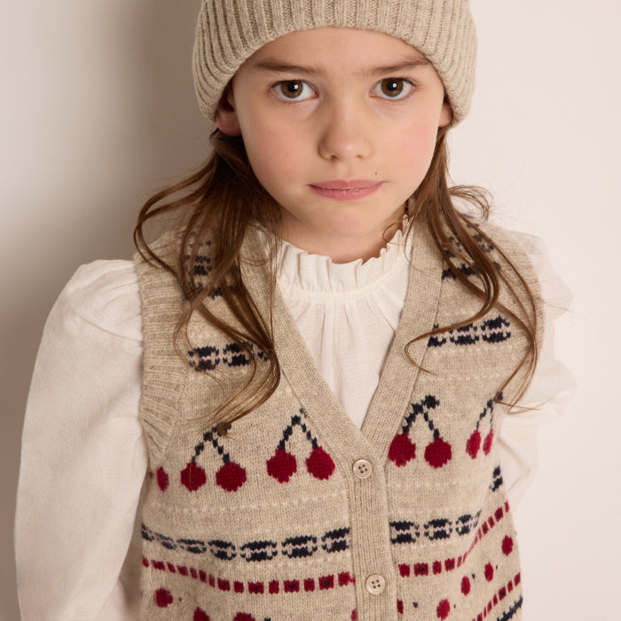 Bonpoint Child Thevy Vest Putty Beige