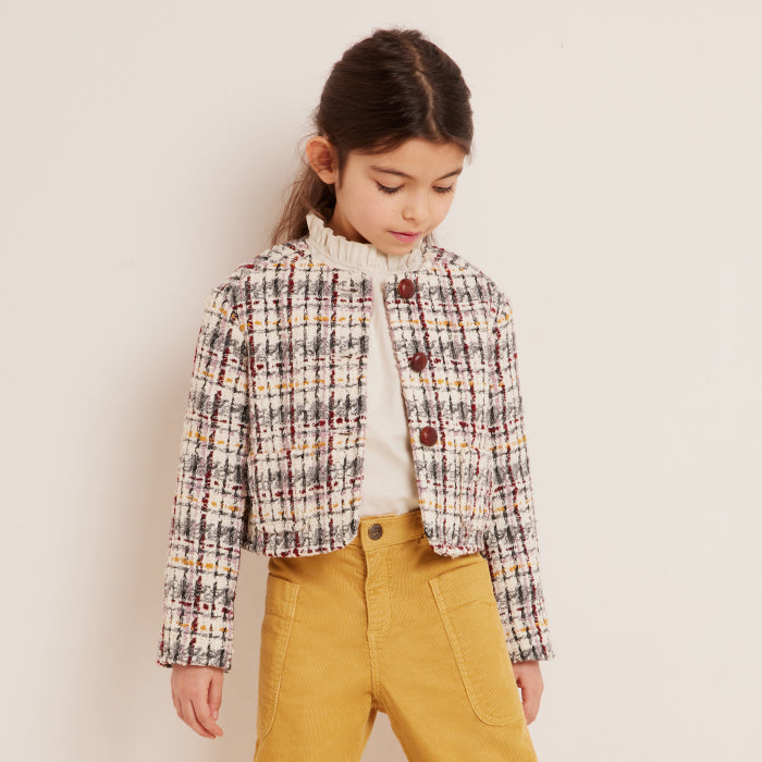 Bonpoint Child Tabitha Jacket Multicoloured Tweed
