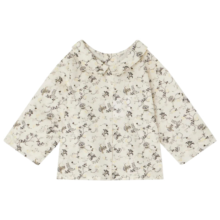 Bonpoint Baby Florent Blouse Ecru Cream Foral