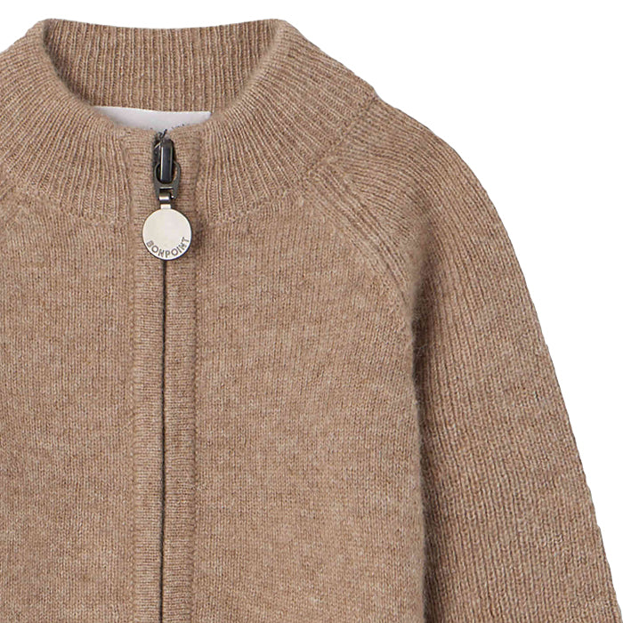 Bonpoint Baby Thylio Cashmere Cardigan Praline Brown