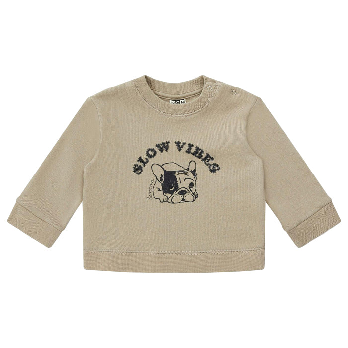 Bonton Baby Slow Vibes Sweatshirt Cobblestone Brown