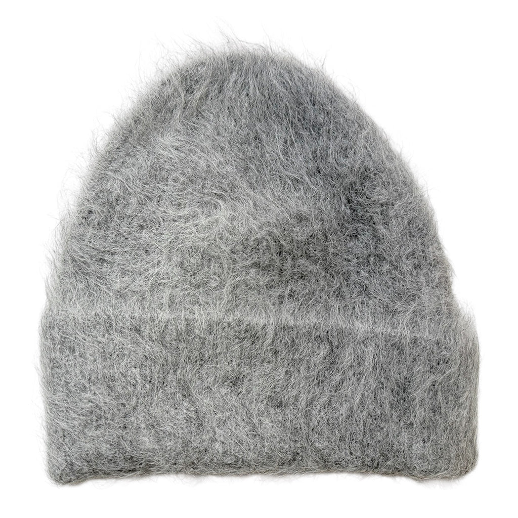 Billy Bamboo Woman Alpaca Fluffy Beanie Light Gray