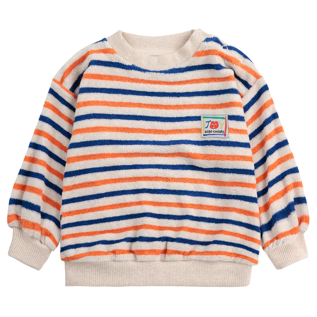 Bobo Choses Baby Striped Terrycloth Sweatshirt Multicolour