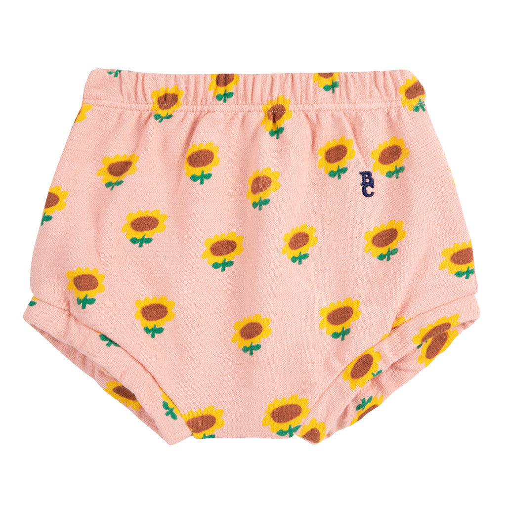 Bobo Choses Baby Sunflower All Over Bloomers Light Pink