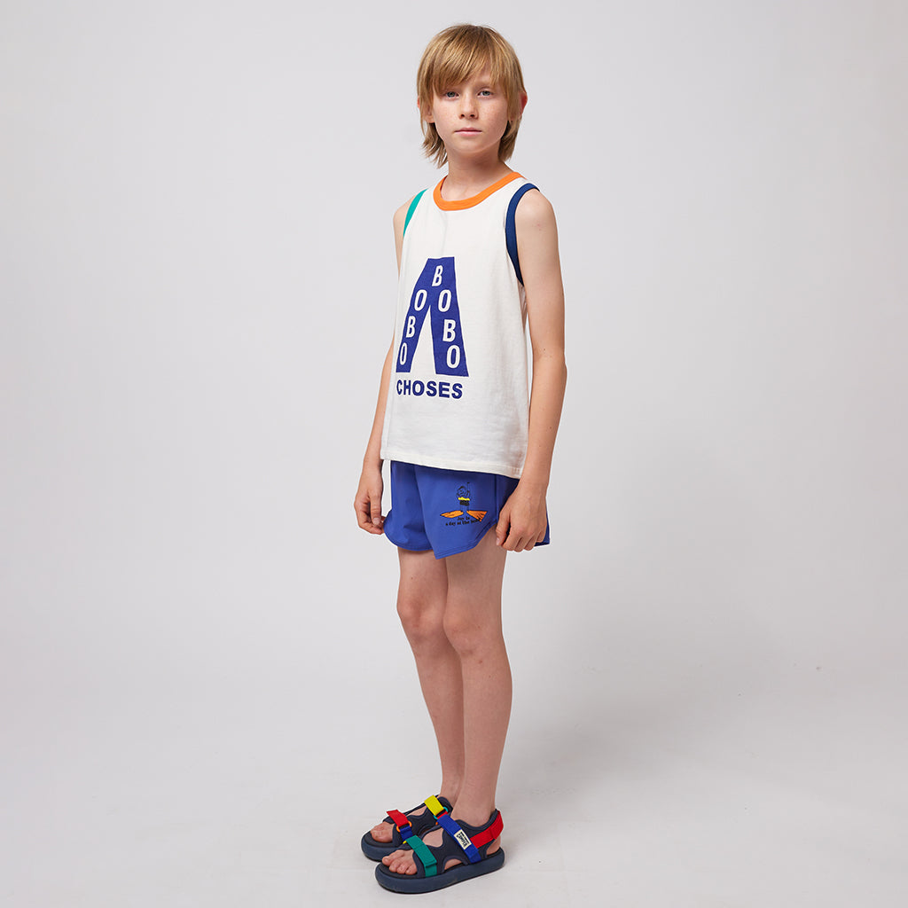 Bobo Choses Child A Day At The Beach Swim Shorts Blue