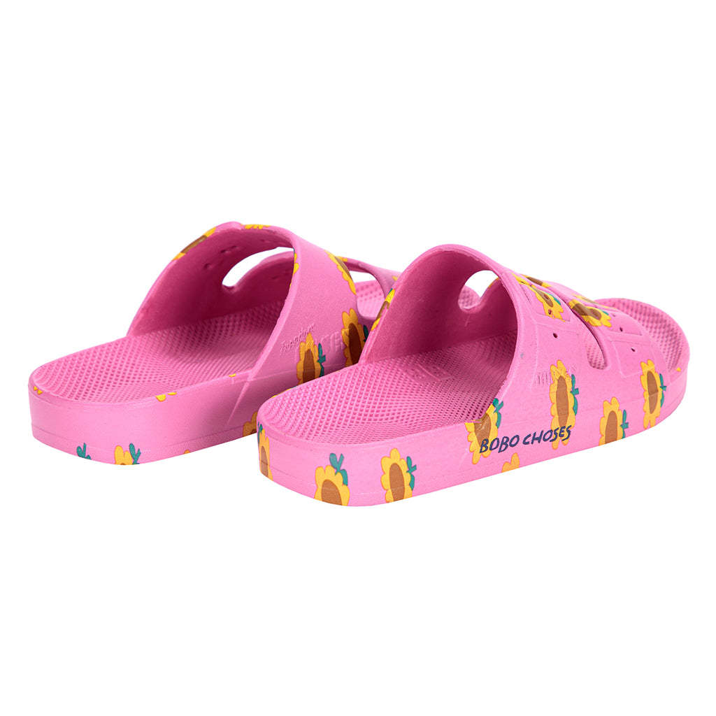 Bobo Choses X Freedom Moses Child Sunflower All Over Sandals Fuchsia Pink