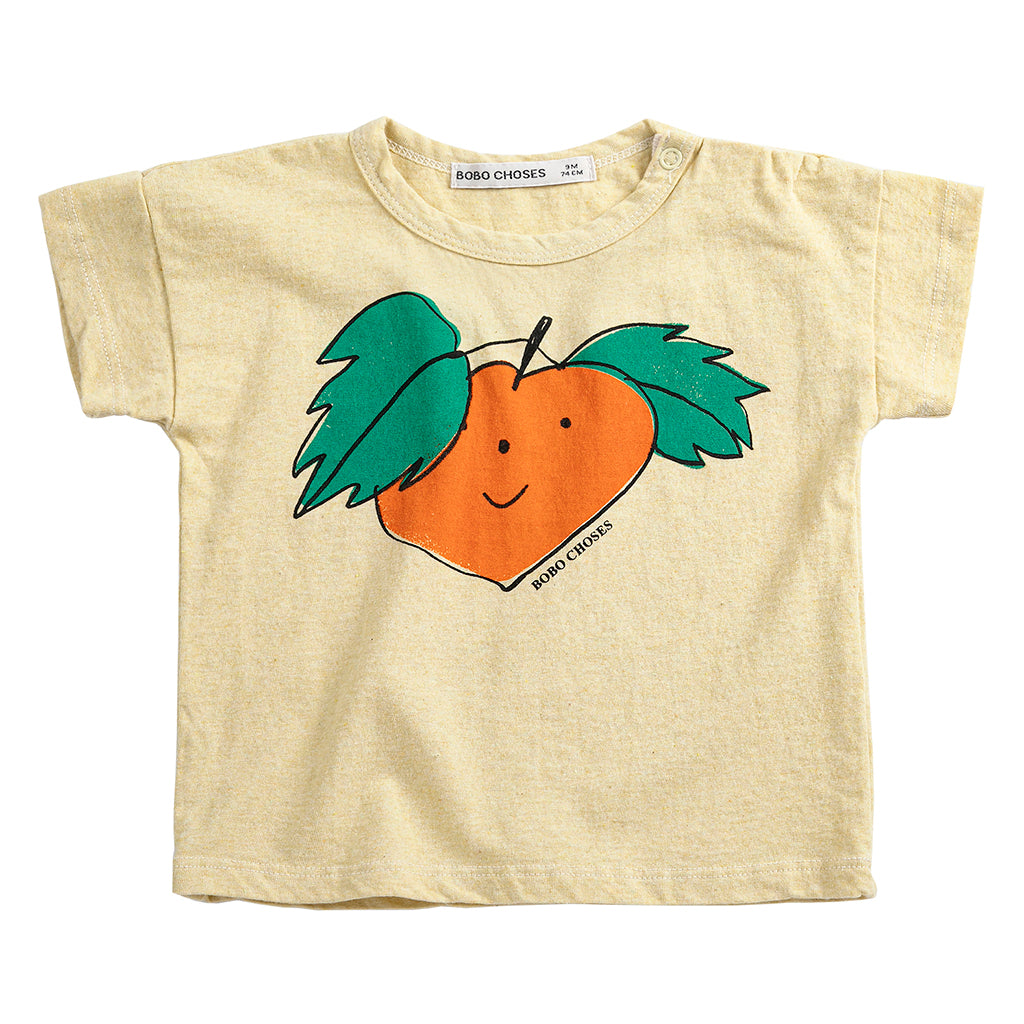 Bobo Choses Baby T-shirt Curious Turnip Print Yellow