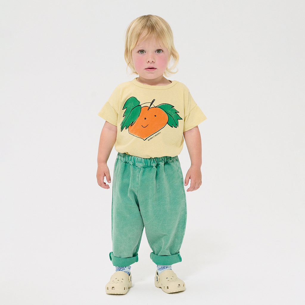 Bobo Choses Baby T-shirt Curious Turnip Print Yellow