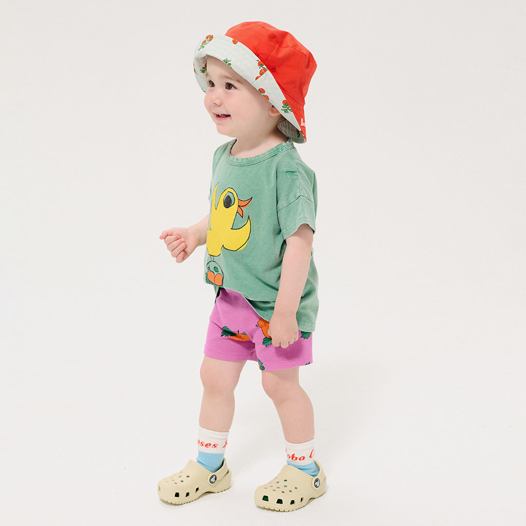 Bobo Choses Baby T-shirt Flying Oranges Print Green