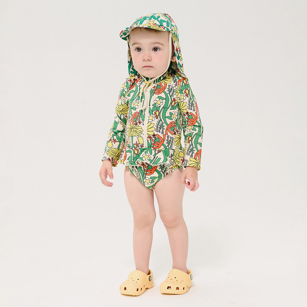 Bobo Choses Baby Swimsuit All Over Herbalist Print Multicolour