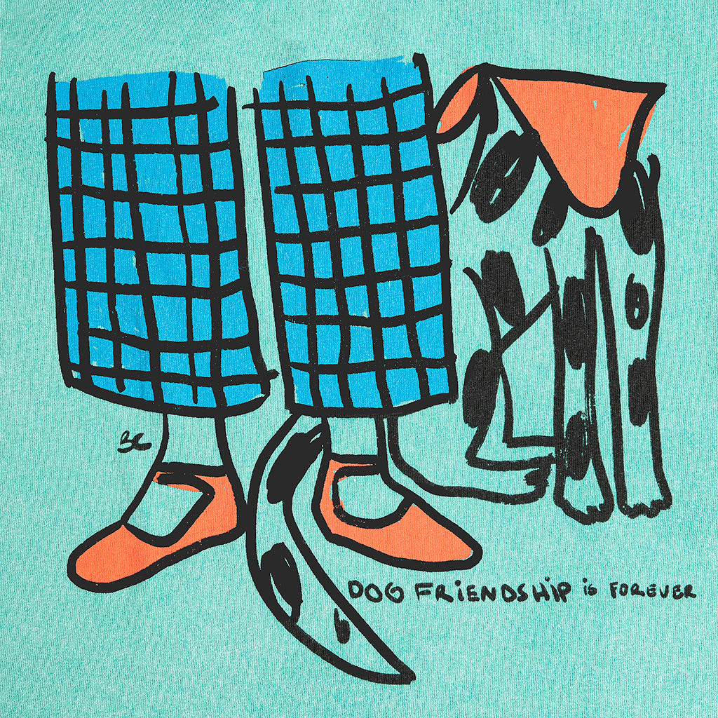 Bobo Choses Child T-shirt Dog Friendship Print Green