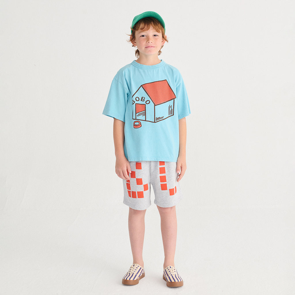 Bobo Choses Child T-shirt Pickles Is At Home Print Light Blue
