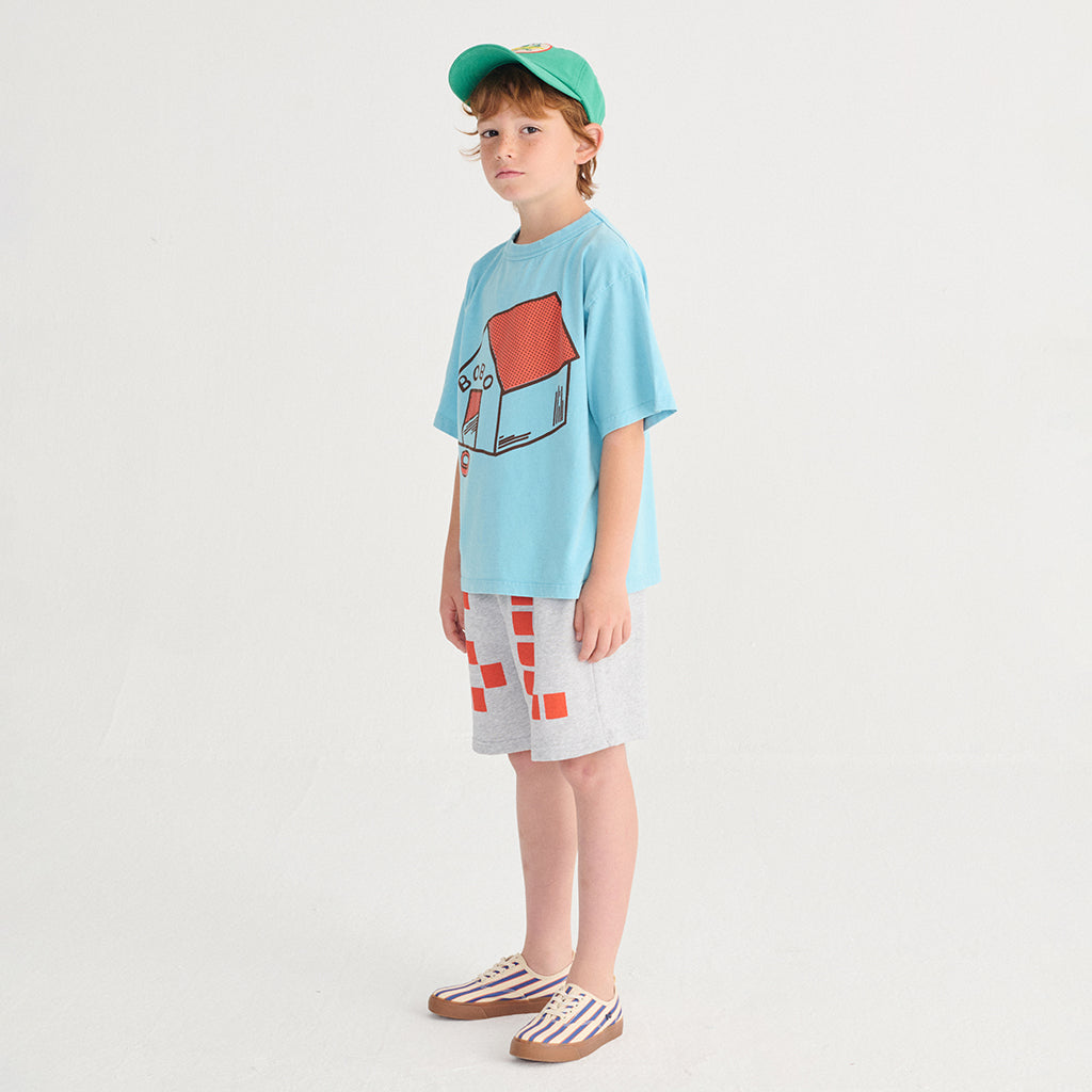Bobo Choses Child T-shirt Pickles Is At Home Print Light Blue
