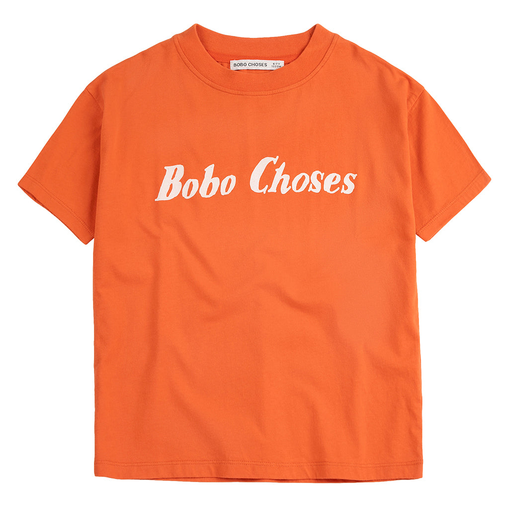 Bobo Choses Child T-shirt Logo Print Orange