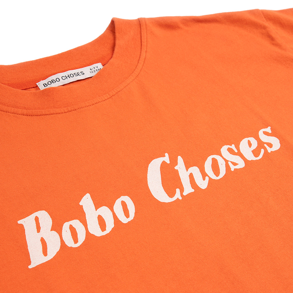 Bobo Choses Child T-shirt Logo Print Orange