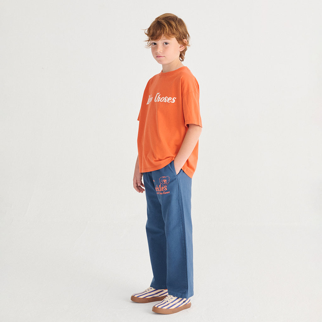 Bobo Choses Child T-shirt Logo Print Orange