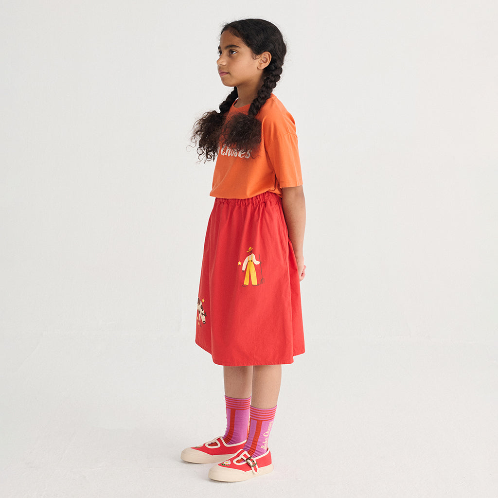 Bobo Choses Child T-shirt Logo Print Orange