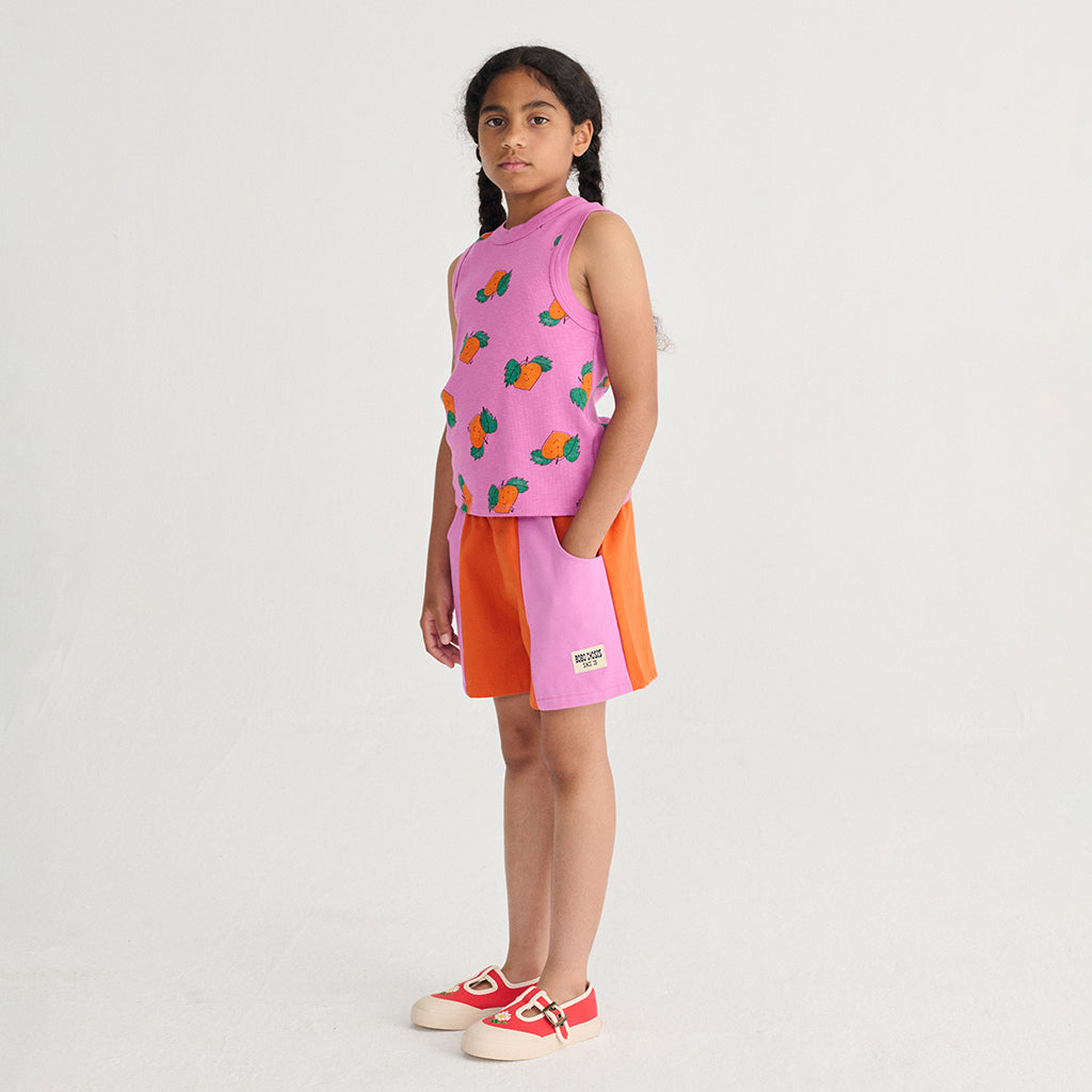 Bobo Choses Child Tank Top All Over Tangerine Print Purple