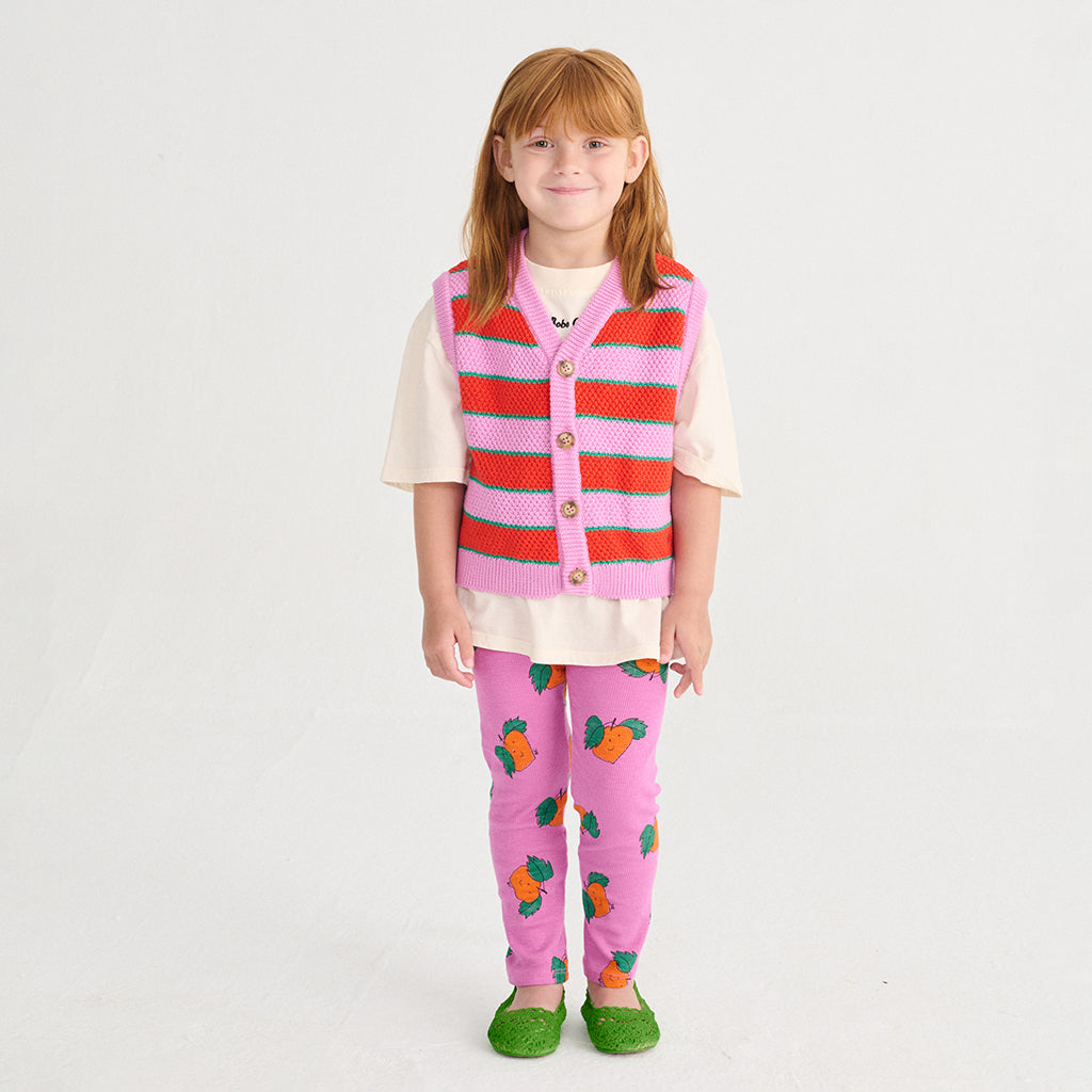 Bobo Choses Child Leggings All Over Tangerine Print Purple