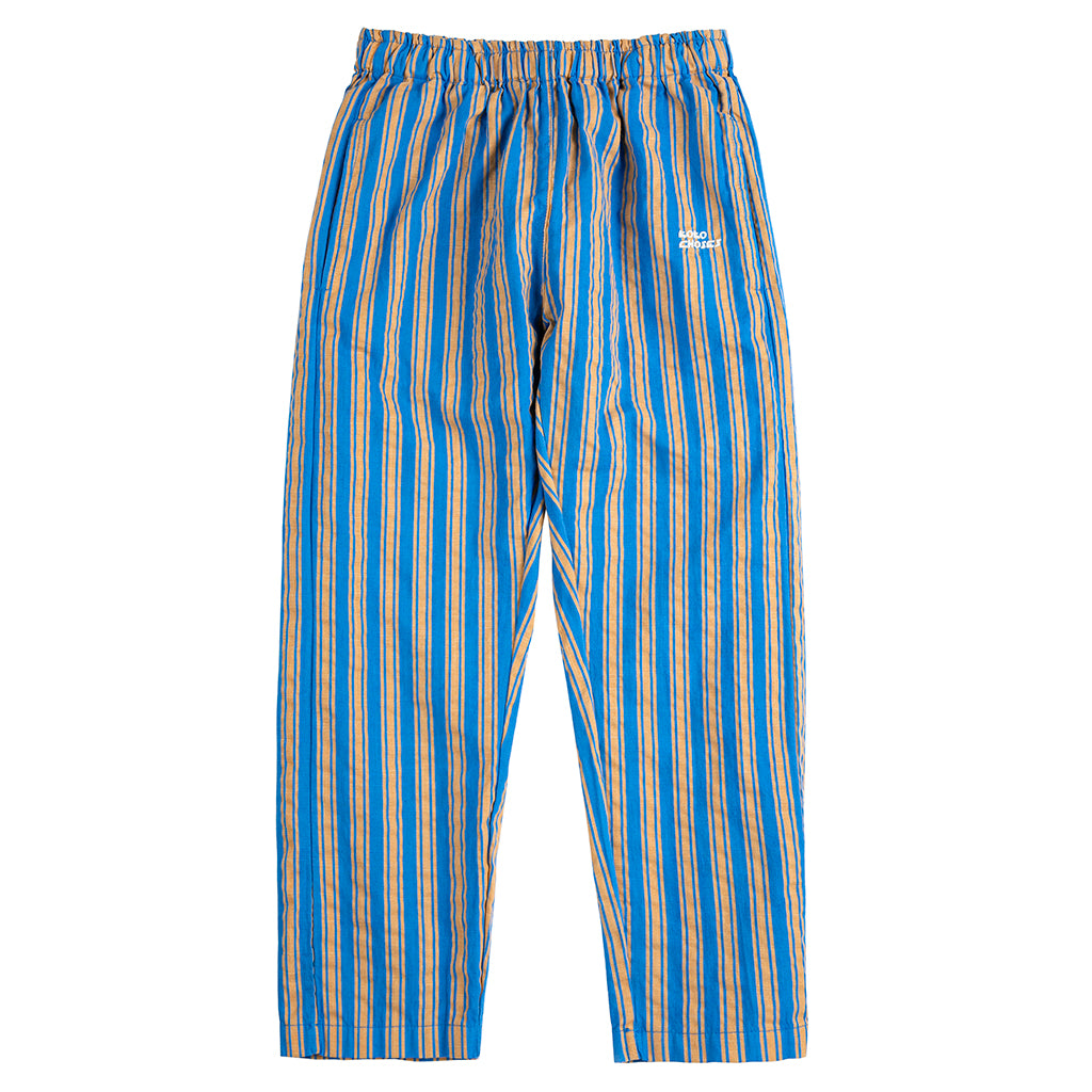 Bobo Choses Child Pants New Hairline Stripes Blue