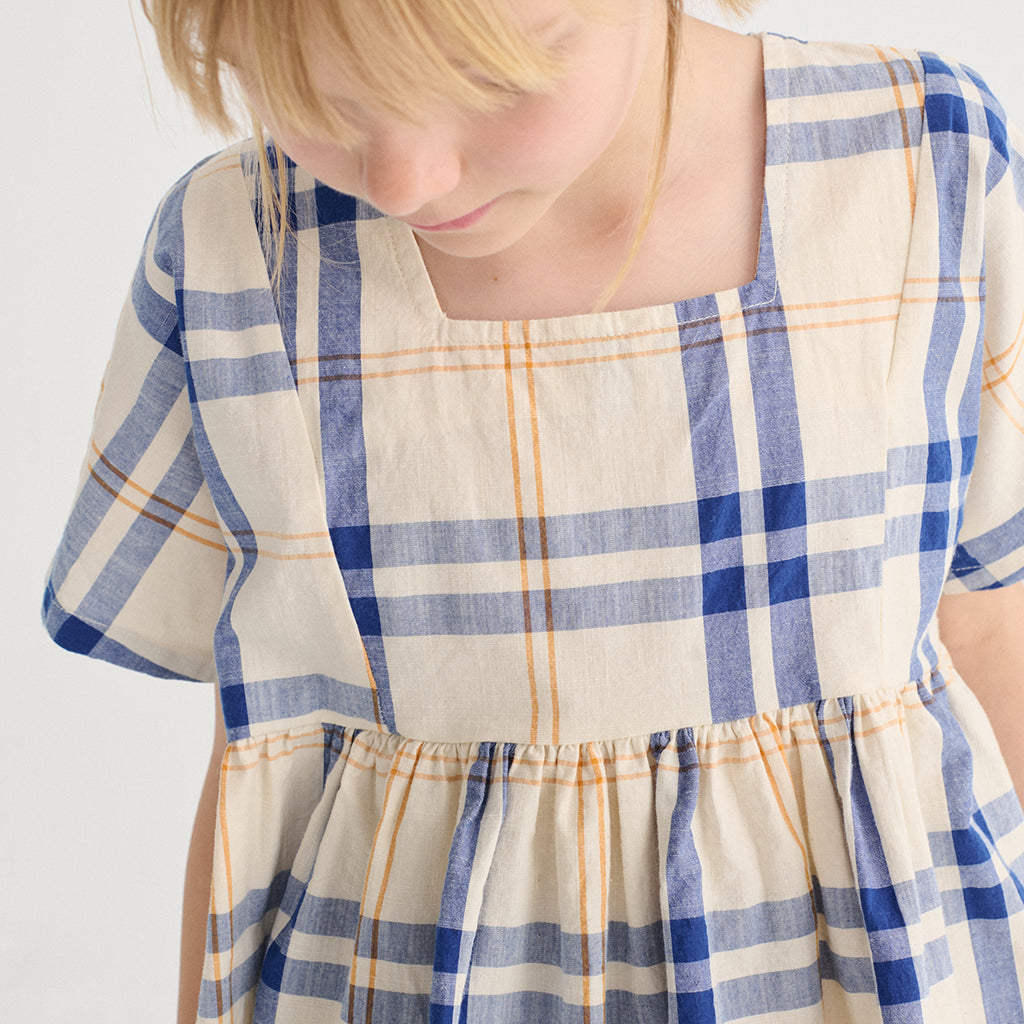 Bobo Choses Child Dress Fun Tartan Print Multicolour