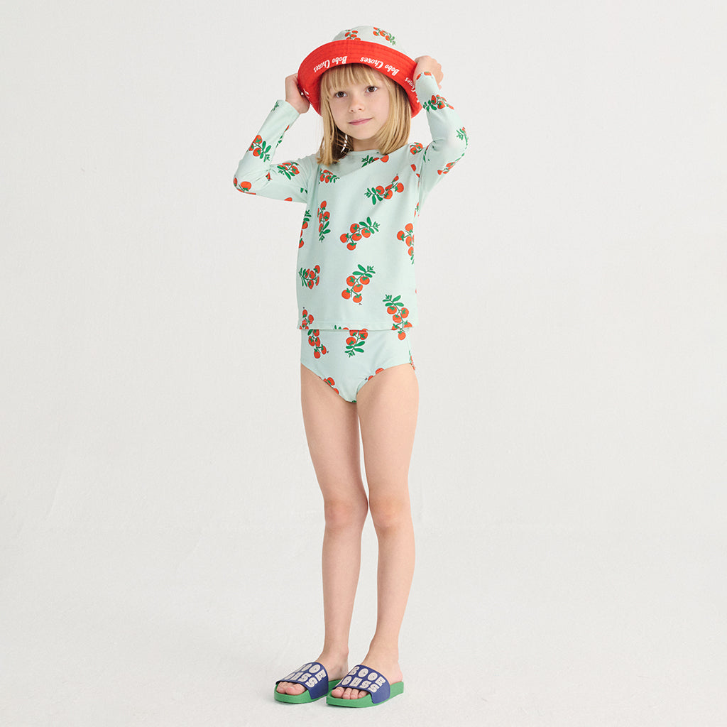 Bobo Choses Child Swim Shirt All Over Juicy Tomatoes Print Light Blue
