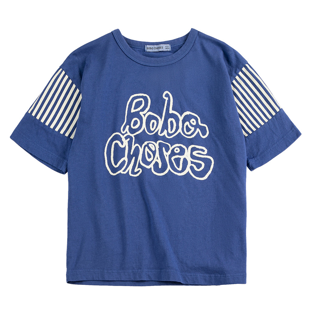 Bobo Choses Child T-shirt Logo Print Navy Blue