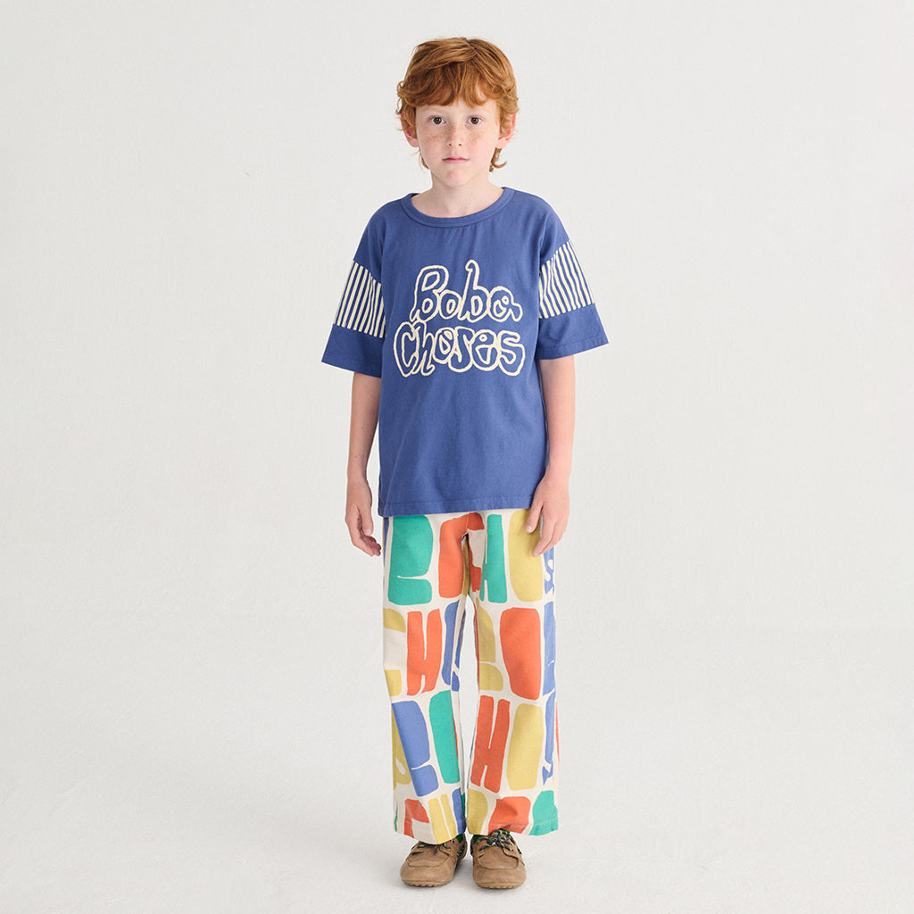 Bobo Choses Child T-shirt Logo Print Navy Blue