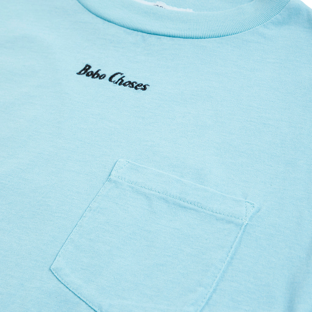 Bobo Choses Child Oversized T-shirt Rapid Radish Print Light Blue