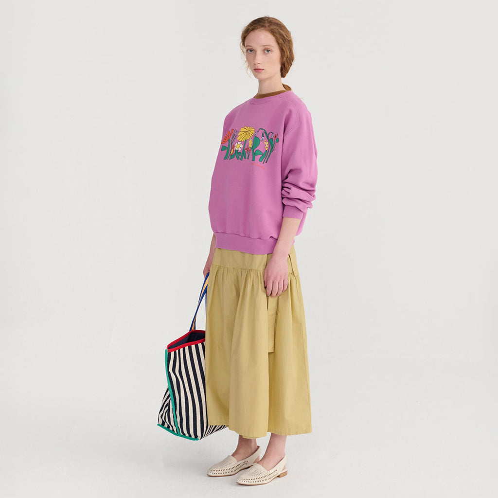 Bobo Choses Woman Sweatshirt Herbalist Print Purple
