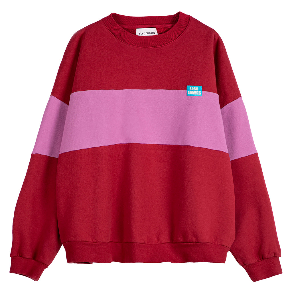 Bobo Choses Woman Sweatshirt Colour Block Red