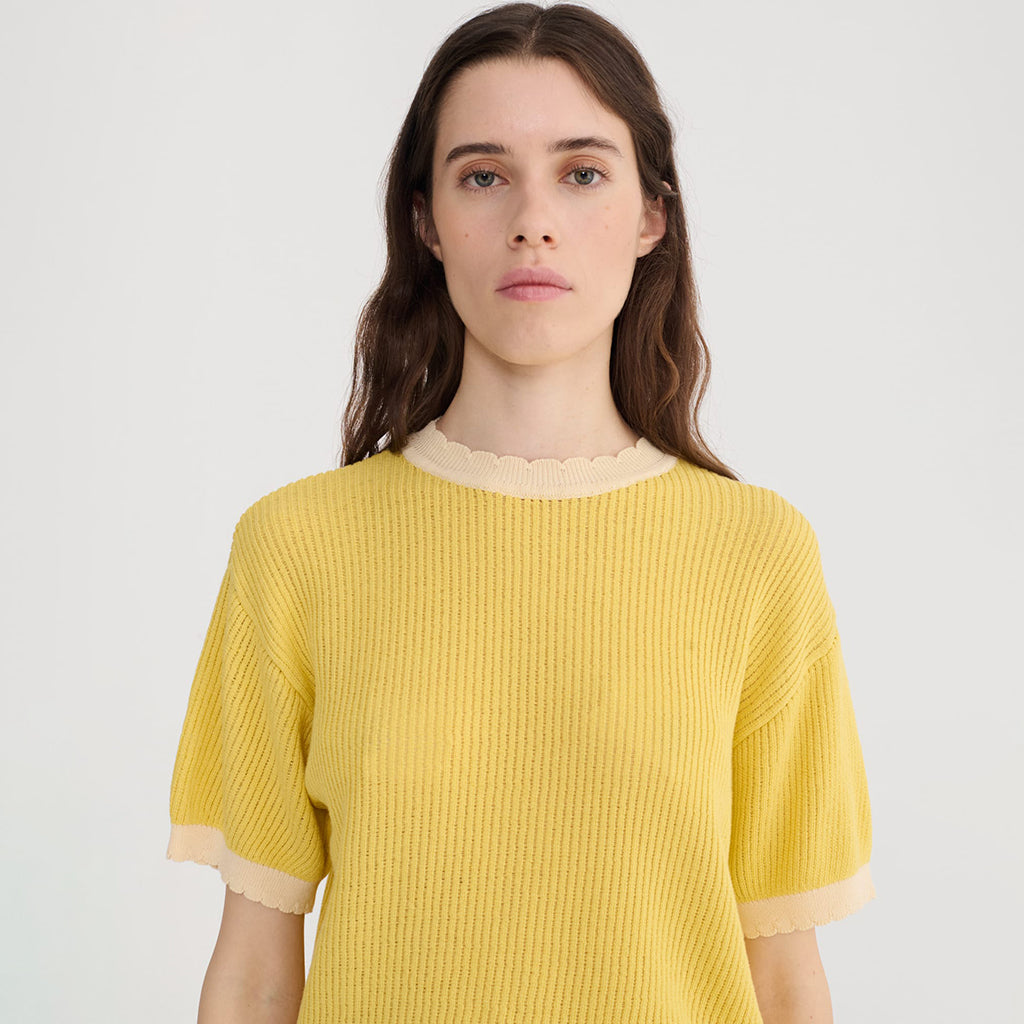 Bobo Choses Woman Knit T-shirt Yellow