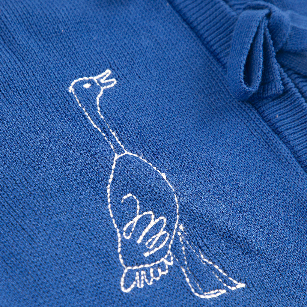 Bobo Choses Woman Cropped Cardigan Blue