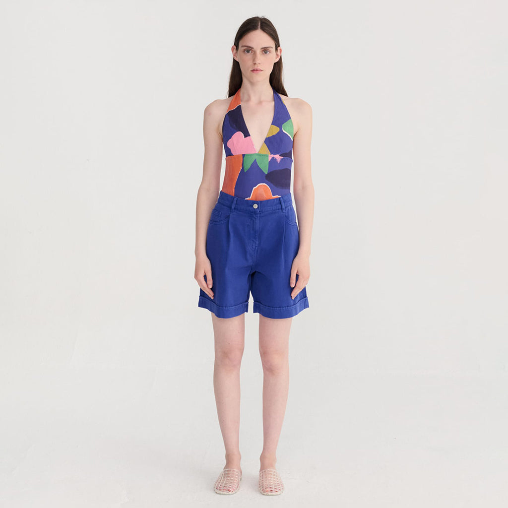 Bobo Choses Woman V-Neck Swimsuit Blooming Print Multicolour