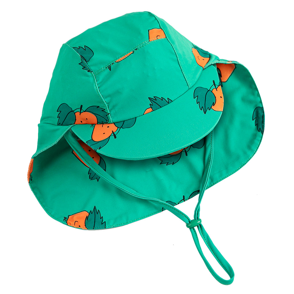 Bobo Choses Baby Swim Hat All Over Tangerine Print Green