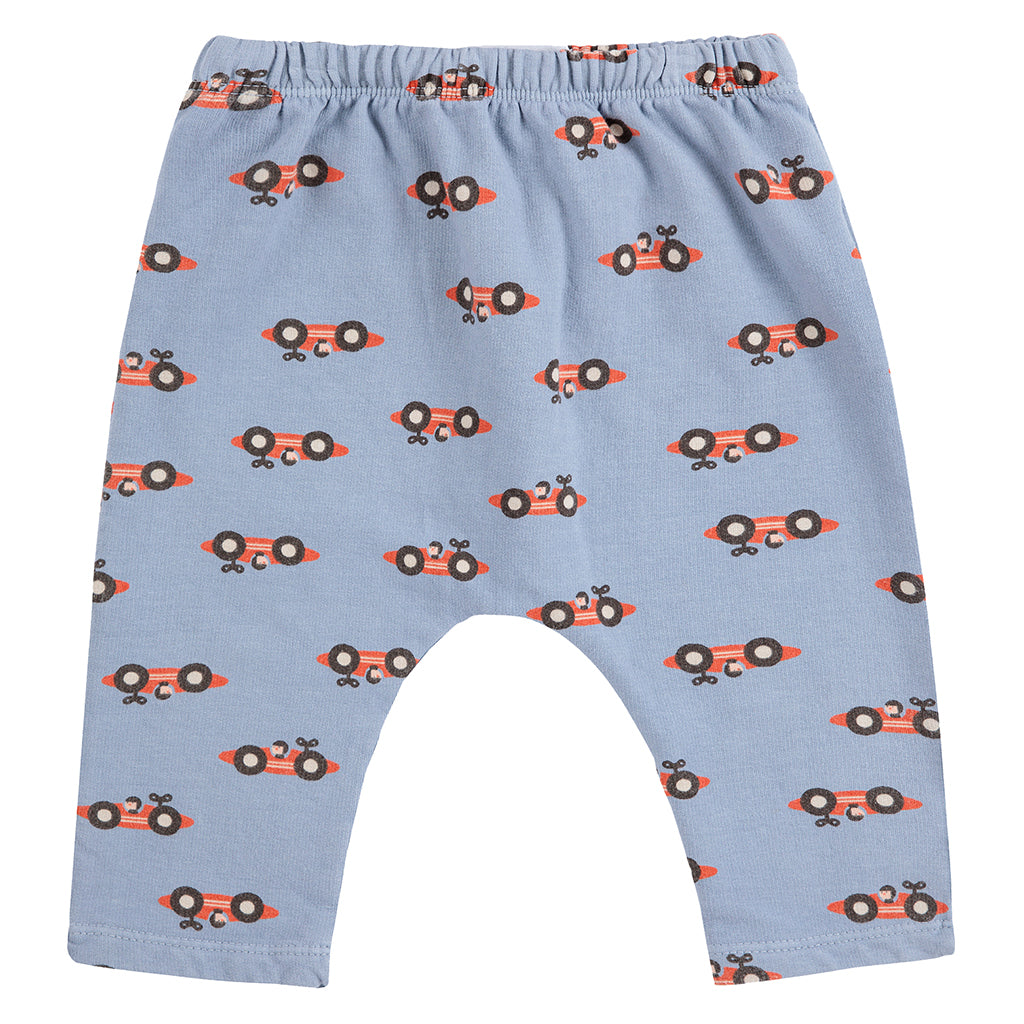 Bobo Choses Baby Race Car All Over Sweatpants Light Blue