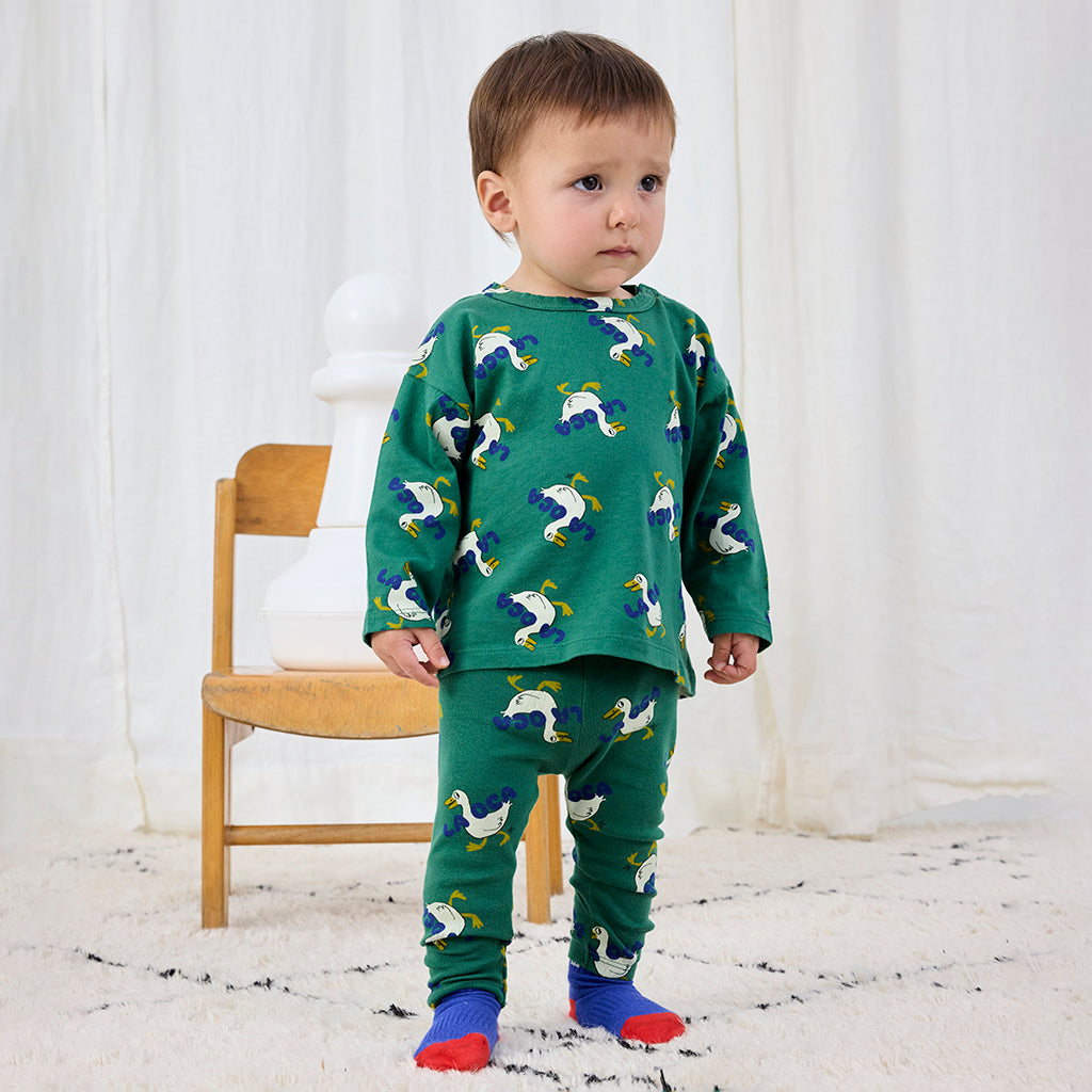 Bobo Choses Baby La Oca All Over T-shirt Green