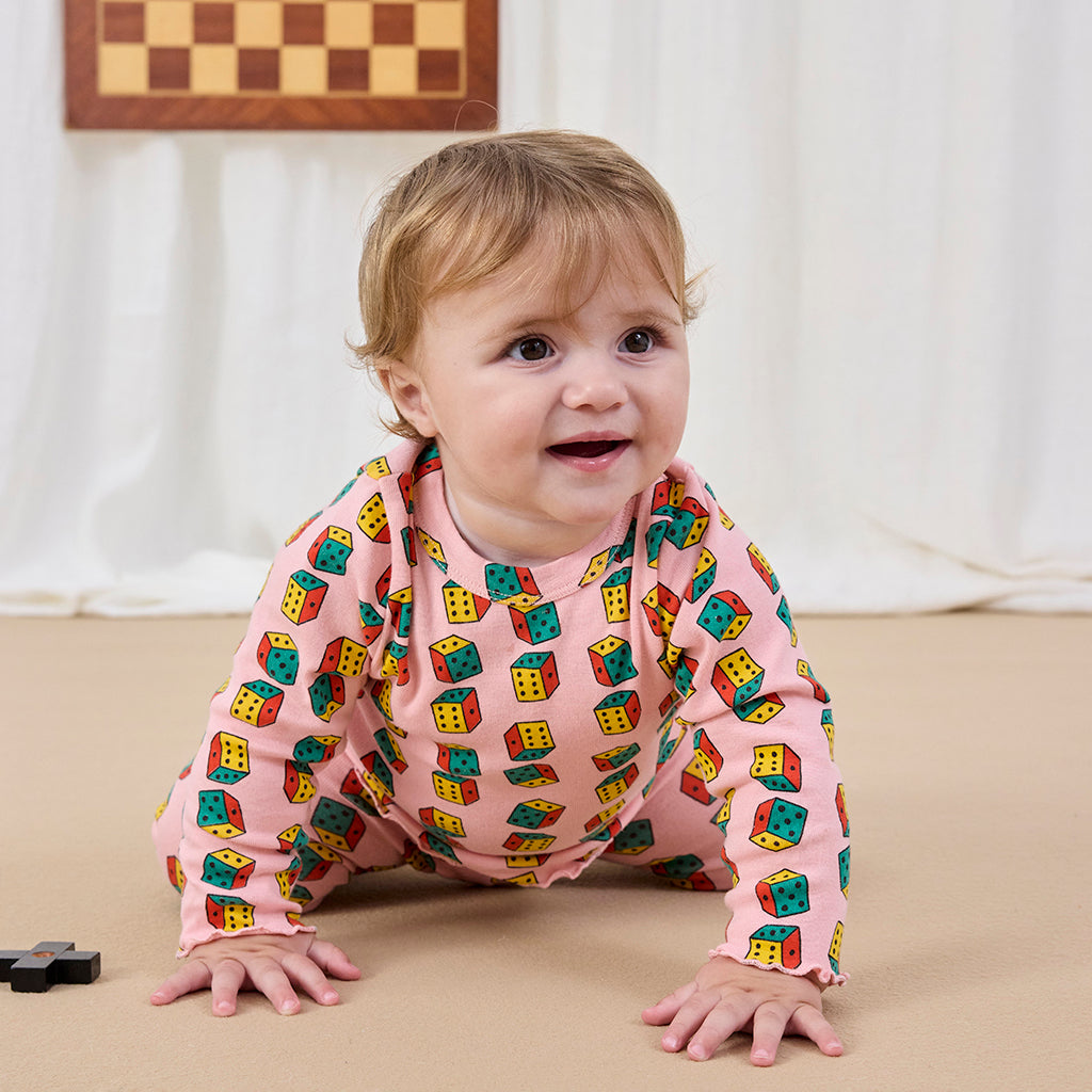Bobo Choses Baby Dice All Over T-shirt Pink