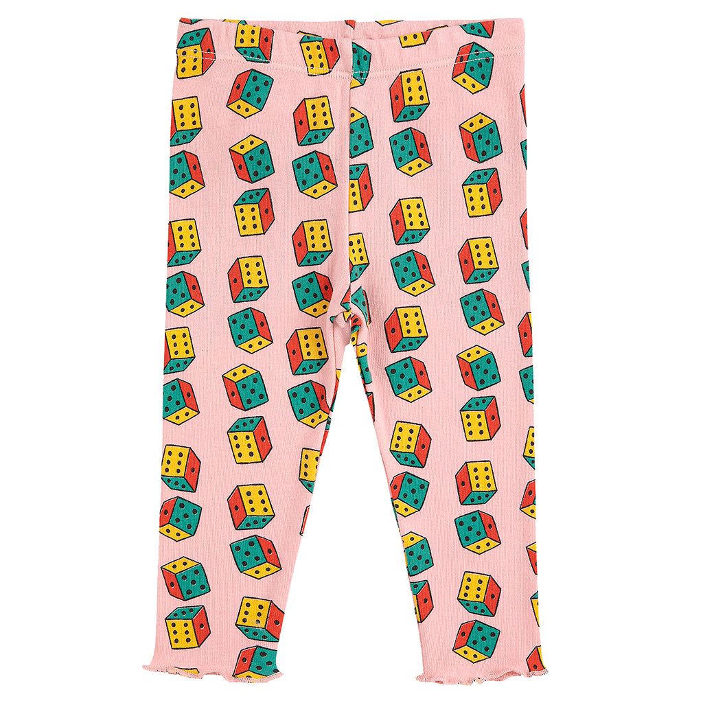 Bobo Choses Baby Dice All Over Leggings Pink