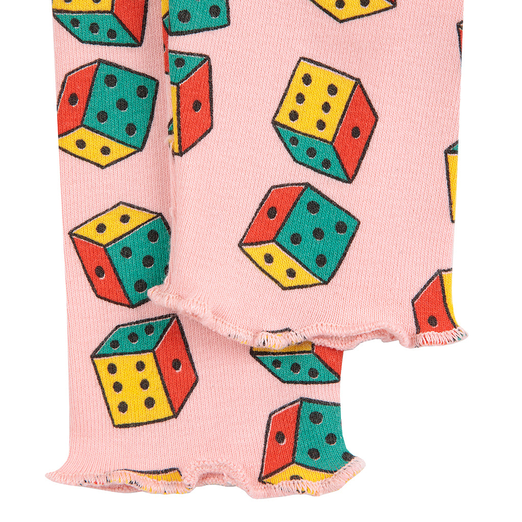 Bobo Choses Baby Dice All Over Leggings Pink