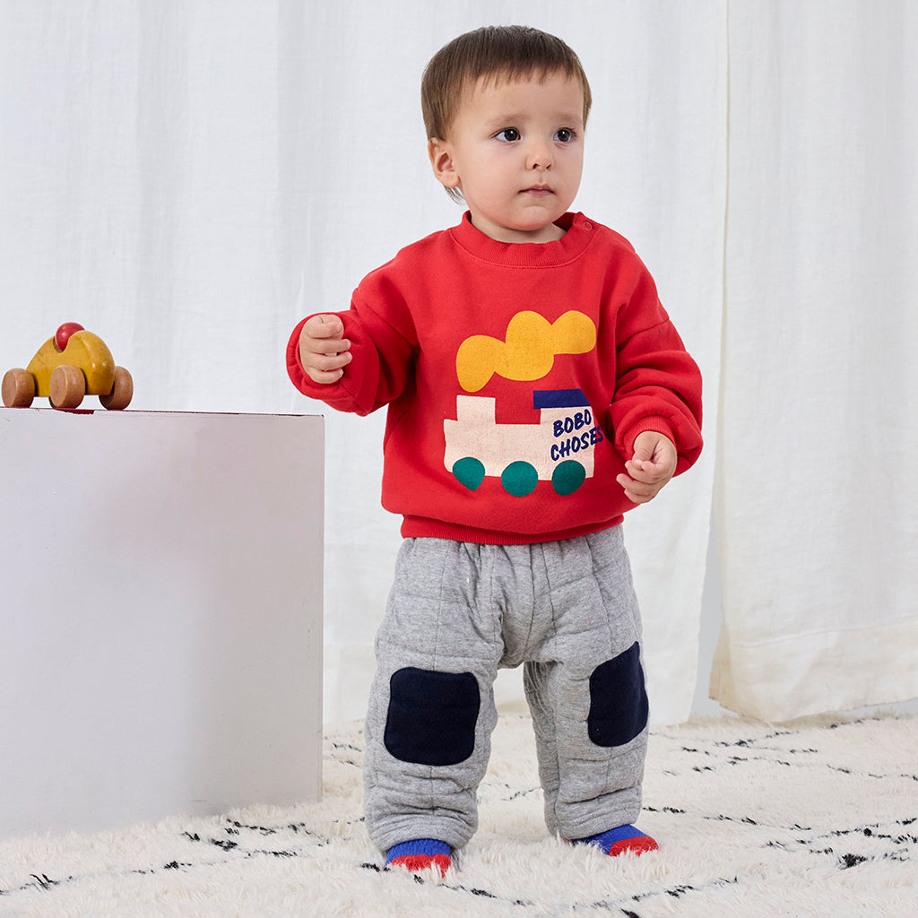 Bobo Choses Baby Quilted Sweatpants Light Heather Grey
