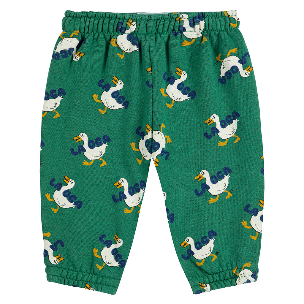 Bobo Choses Baby La Oca All Over Sweatpants Green