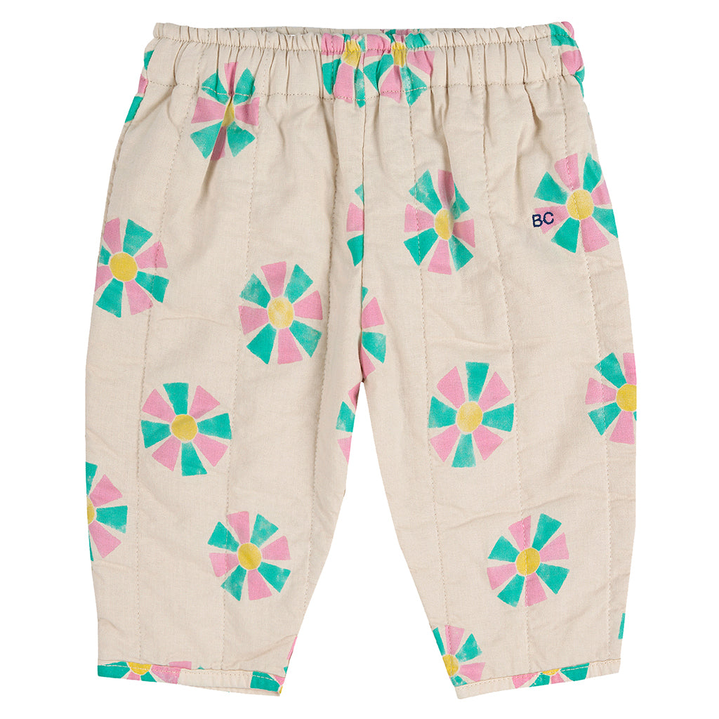 Bobo Choses Baby Kaleidoscope All Over Quilted Pants Cream