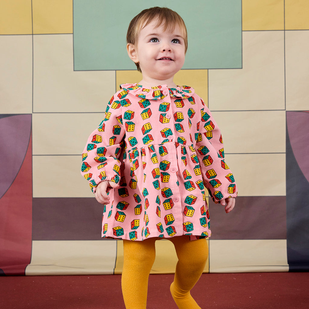 Bobo Choses Baby Dice All Over Dress Pink