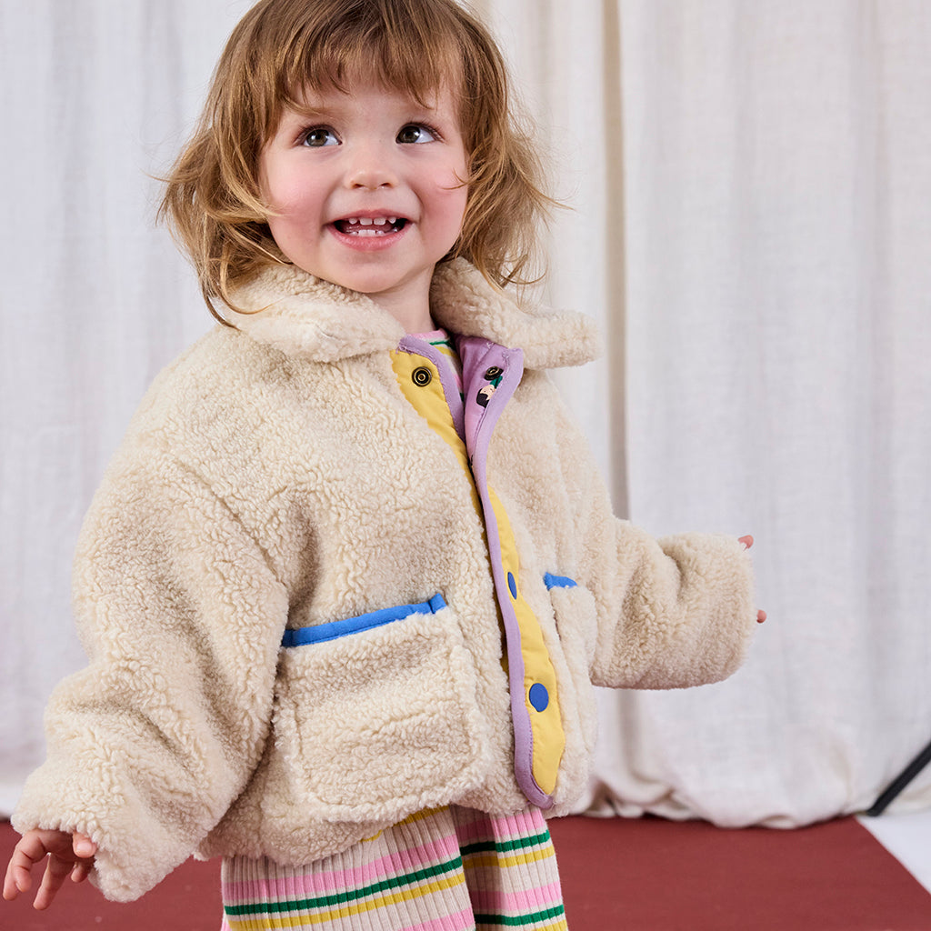 Bobo Choses Baby Game Pawns All Over Reversible Teddy Jacket Lavender Purple