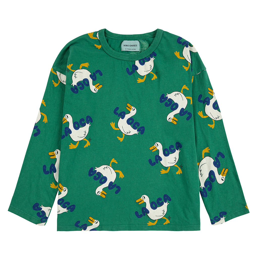 Bobo Choses Child La Oca All Over T-shirt Green