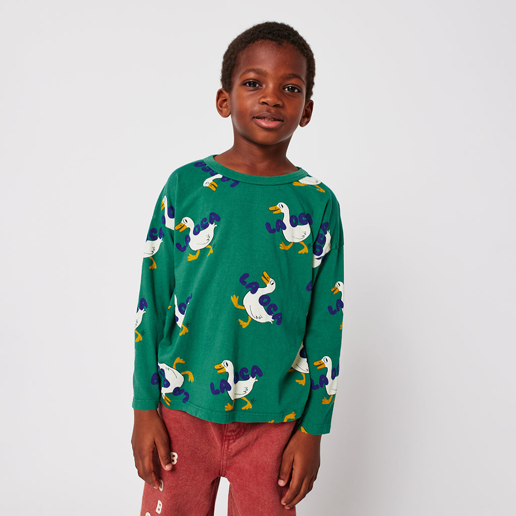 Bobo Choses Child La Oca All Over T-shirt Green