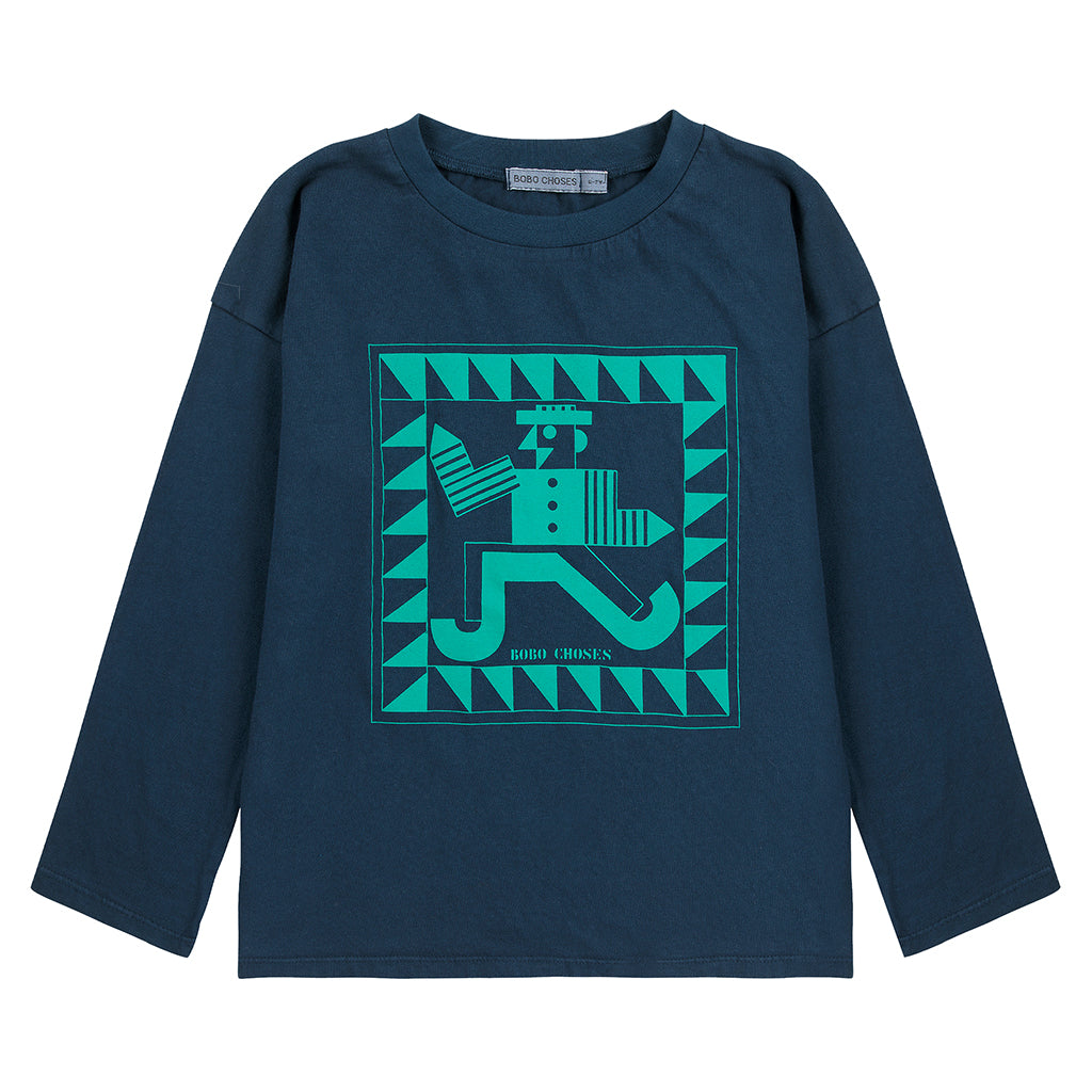 Bobo Choses Child Mr Pencil T-shirt Midnight Blue