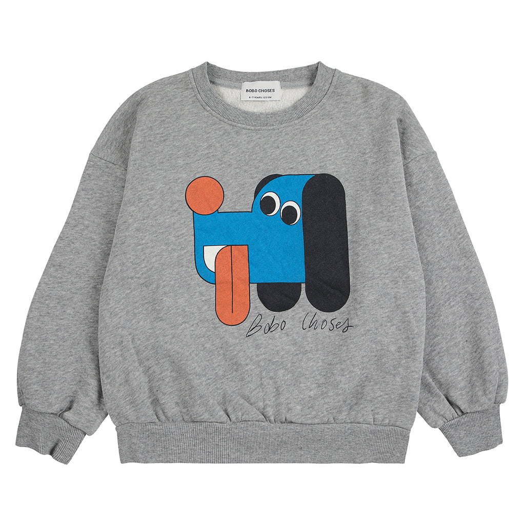 Bobo Choses Child Doggy Mate Sweatshirt Heather Grey